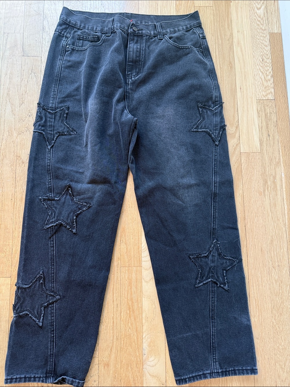 Black Star Patch Men's Jeans